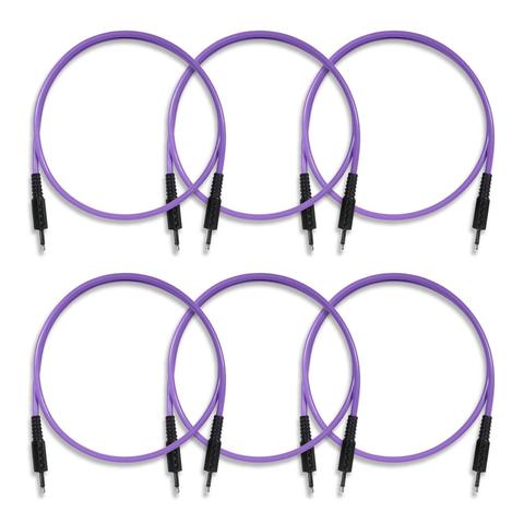 Bored Brain Eurorack Modular Patch Cables | 6-Pack 24 inch purple