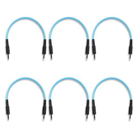 Bored Brain Patch Cables | 6-Pack 6 inch BLUE
