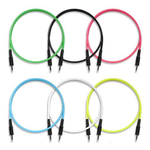 Bored Brain 3.5mm TS Patch Cables | 6-Pack 24 inch RAINBOW