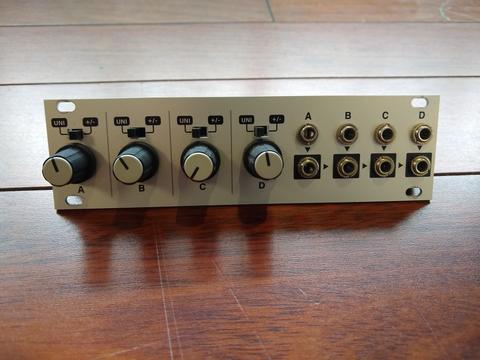 Intellijel Quadratt 1U | Quad Attenuator, Mixer, and Voltage CV Source Eurorack Module 1u