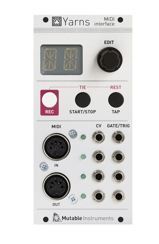 Mutable Instruments Yarns | 4-channel MIDI interface Eurorack Module Digital Oscillator