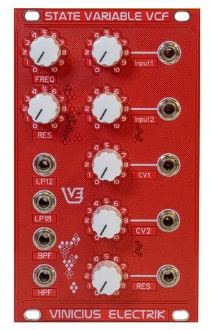Vinicius Electrik State Variable VCF | Filter  Eurorack module