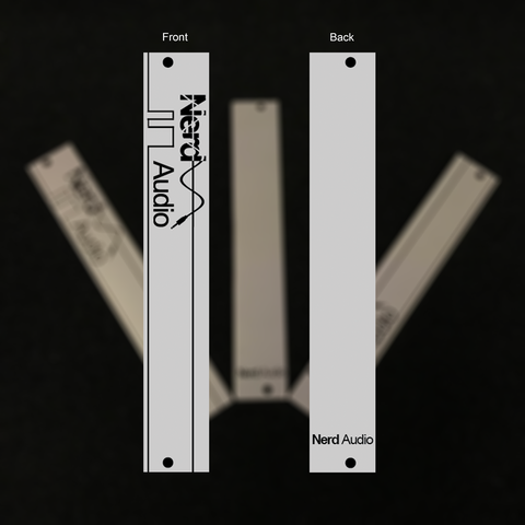 Nerd Audio 4hp Blank Panel | 3-pack
